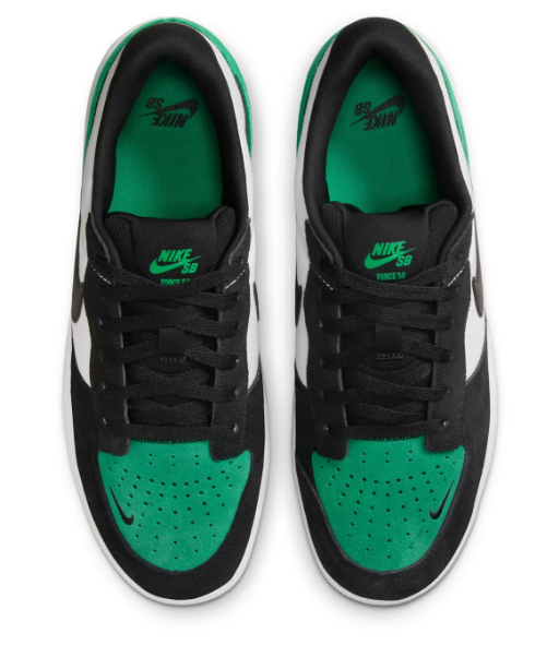 Nike SB Force 58 - White, Black & Stadium Green