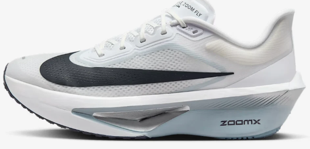 Men’s Nike Zoom Fly 6 Running Shoes – White & Black