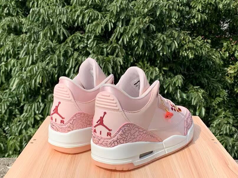 Air Jordan 3 Retro Pink Sneakers (Regular Batch)
