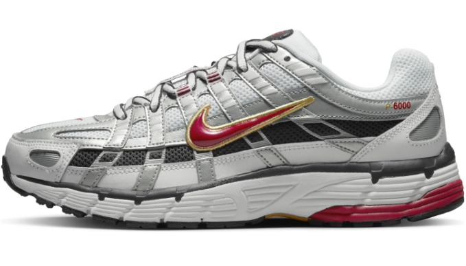 Nike P-6000 CNPT Women's Sneakers – Metallic Silver Red