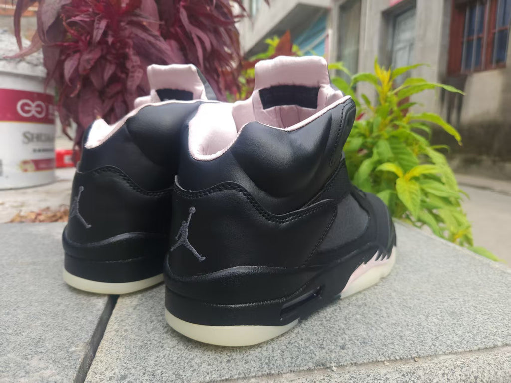 Air Jordan 5 Sneakers – Black & Light Pink