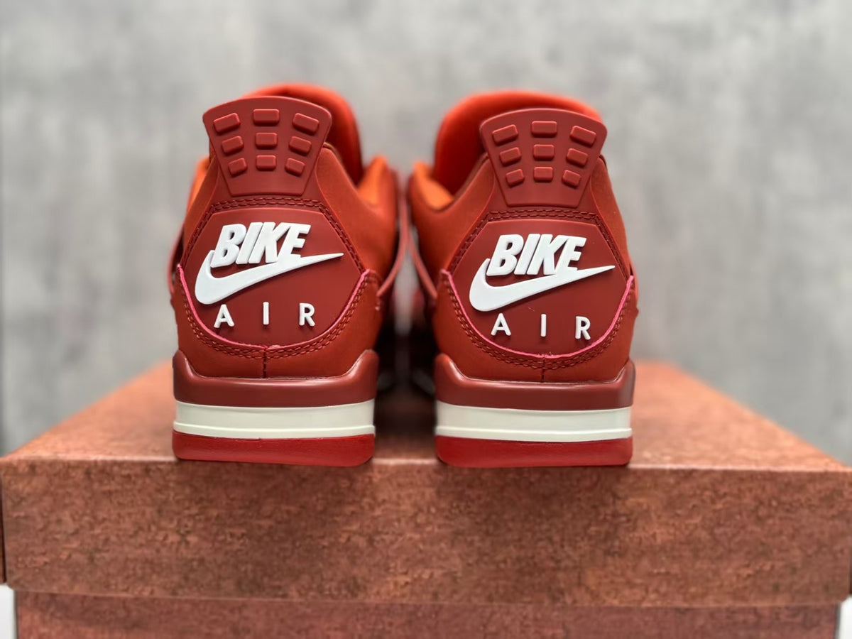 Red Retro Lace-Up Sneakers