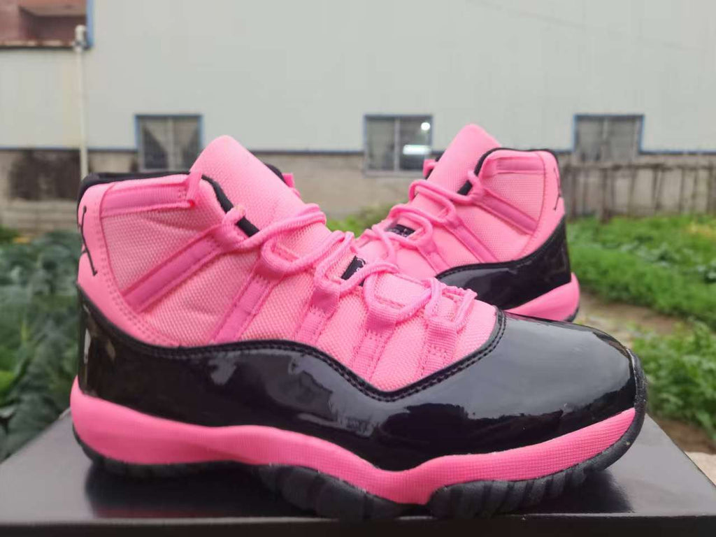 Air Jordan 11 Retro High-Top Sneakers – Black & Pink